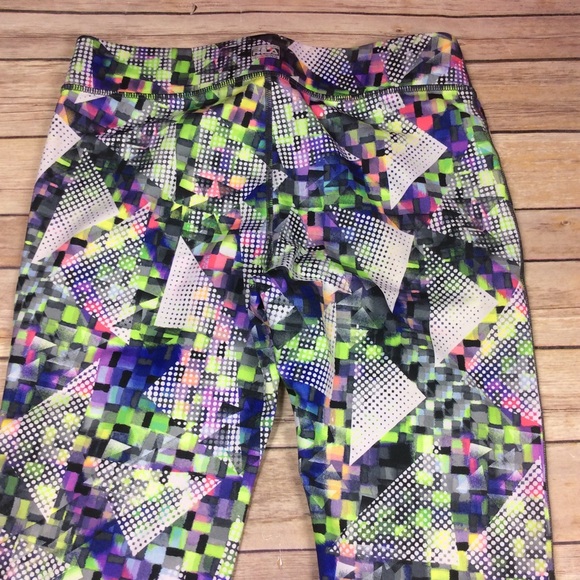 Fila Sport Running MultiColor Geometric Leggings - Picture 6 of 8